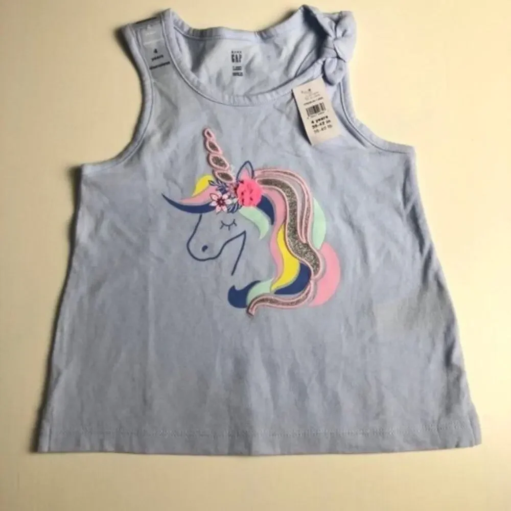 Baby Gap Graphic Unicorn Sleeveless Top